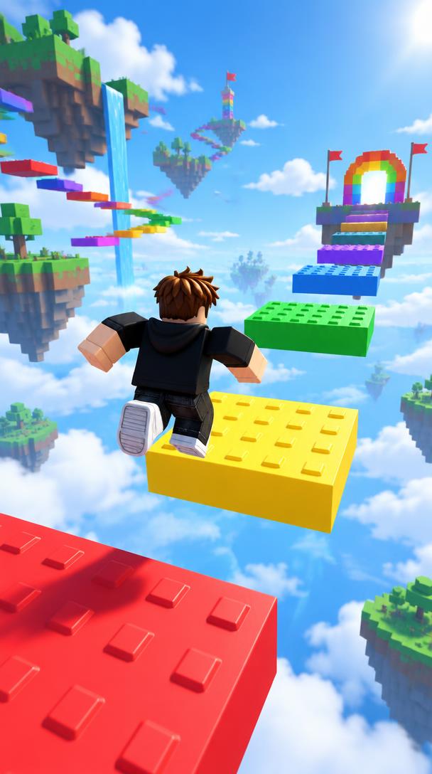 Hardest obby jump?: Roblox gameplay clip